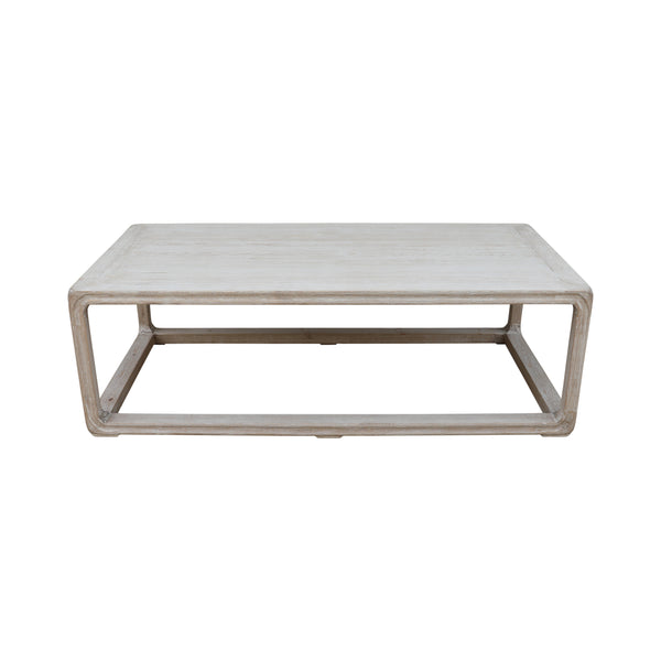 Lilys Peking Rectangle Coffee Table Weathered White Wash 9054