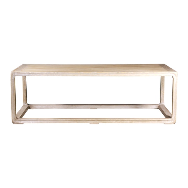 Lilys Peking Rectangle Coffee Table Weathered White Wash 9054