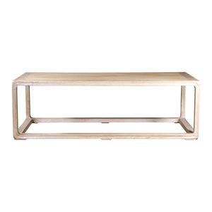 Lilys Peking Rectangle Coffee Table Weathered White Wash 9054