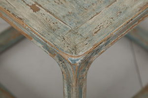 Lilys Peking Ming Square Side Table With Weathered Soft Aqua 9055-G