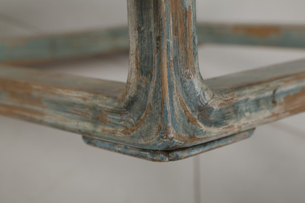 Lilys Peking Ming Square Side Table With Weathered Soft Aqua 9055-G