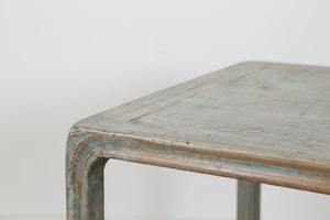 Lilys Peking Ming Square Side Table With Weathered Soft Aqua 9055-G