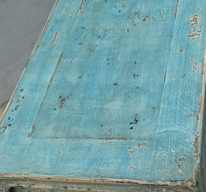 Lilys Peking Ming Square Side Table With Weathered Soft Aqua 9055-G