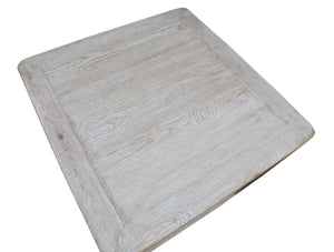Lilys Peking Ming Square Side Table Weathered White Wash 9055-W