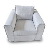 Lilys Peninsula Slipcovered Swivel Sofa Chair Wash Linen Gray (Dx130-11) 9059S-LG