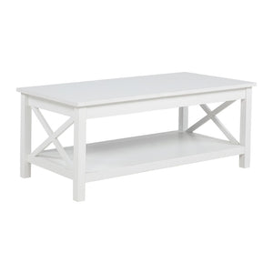 English Elm 44-inch Lift Top Coffee Table Pine X-frame Base with Hidden Storage Farmhouse Living Room B016P473414