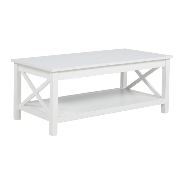 English Elm 44-inch Lift Top Coffee Table Pine X-frame Base with Hidden Storage Farmhouse Living Room B016P473414