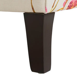 English Elm Jennifer Taylor Home - Anya Boho Chic Wingback Accent Chair - Luxurious Floral & Leopard Velvet In Blue-Teal & Purple B2719P238251