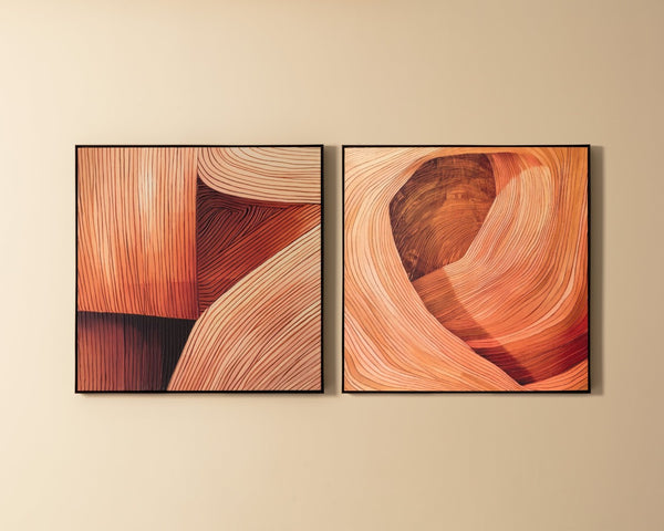 Sunpan CANYON Abstract Wall Art - 48" Modern Decor with Black Floater Frame for Striking Visual Impact II A0421
