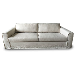 Lilys Peninsula Slipcover Sofa Wash Linen Beige (Dx165-2) 9060-LBN