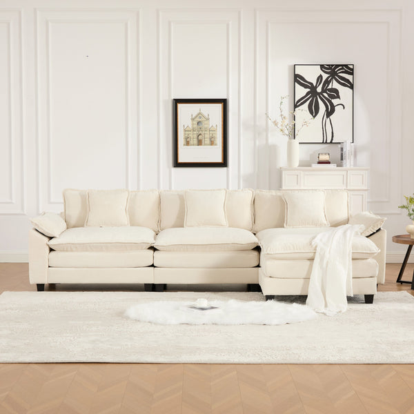 English Elm Wider Ergonomic Loveseat with Breathable Chenille Upholstery, Modular Design, Plush Double-Layer Cushioning W1143S00041 W1143S00041