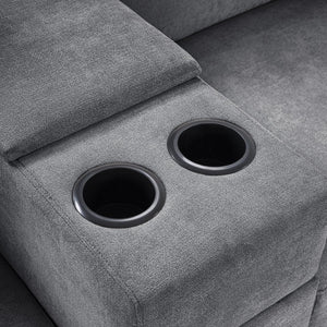 English Elm Swivel Barrel Accent Chair Chenille Tufted Round Club Seat for Living Room Lounge Grey N719S002350E