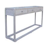 Lilys Reclaimed Peking Console Table With 3 Drawers Antique Gray Wash Pre-Order Only 9062-GY