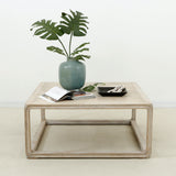 Lilys Reclaimed Peking Square Coffee Table Weathered White Wash 90630110