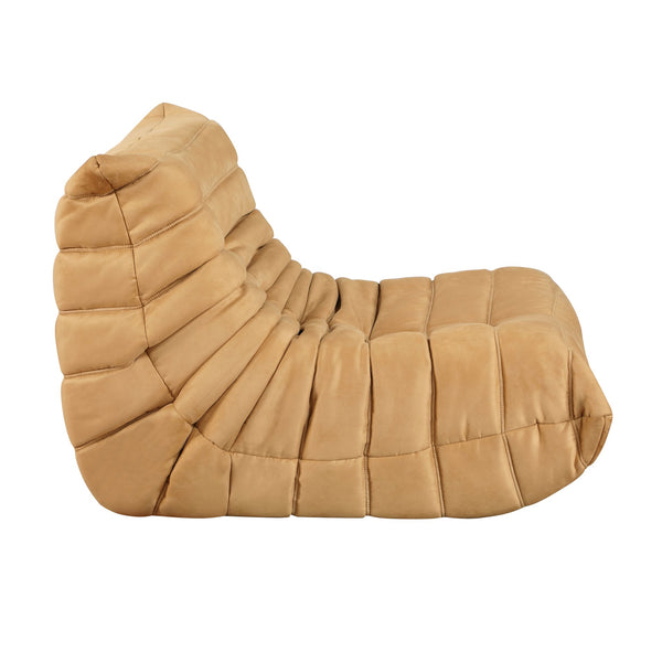 English Elm Luxury plush tufted floor chair with microfiber pleats, wide comfy seat, non-slip base for lounging Yellow 32.5 L x 39 W x 27 H B011P300060