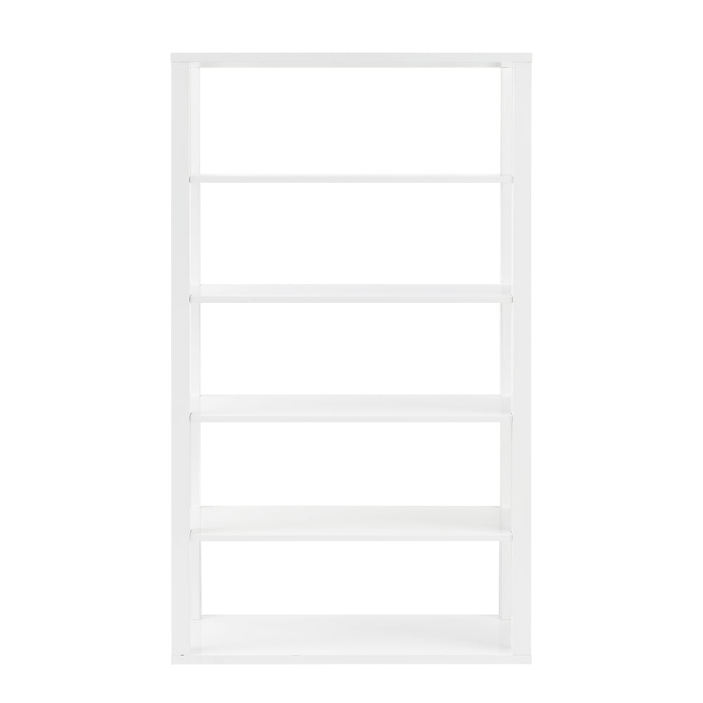 EuroStyle Tresero Shelving Unit in High Gloss White