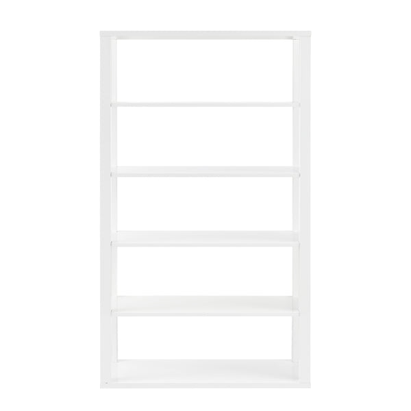 EuroStyle Tresero Shelving Unit in High Gloss White