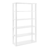 EuroStyle Tresero Shelving Unit in High Gloss White