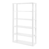 EuroStyle Tresero Shelving Unit in High Gloss White