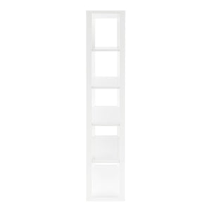 EuroStyle Tresero Shelving Unit in High Gloss White