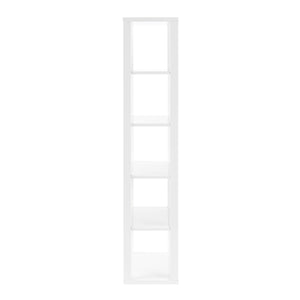 EuroStyle Tresero  Shelving Unit in High Gloss White