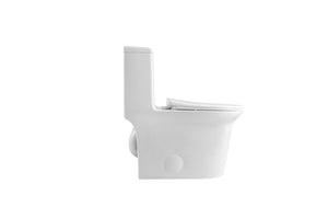 English Elm 1.1/1.6 Gpf Ceramic One Piece Toilet Skirted Comfort Height Dual Flush Soft Close B2724P246931