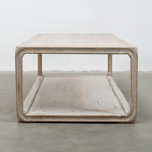 Lilys Peking Ming Coffee Table With Base White Wash 68X28X17.7H 9064-L