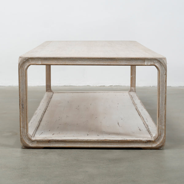 Lilys Peking Ming Coffee Table With Base White Wash 68X28X17.7H 9064-L