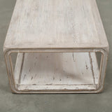 Lilys Peking Ming Coffee Table With Base White Wash 68X28X17.7H 9064-L