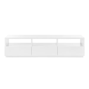 EuroStyle Tresero Media Stand High Gloss White 90643WHT-KIT