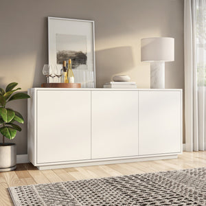 Tresero 65" Sideboard: Sleek Modern Design with Push-Open Doors and Adjustable Shelves for Storage
