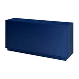 EuroStyle Tresero 65" Sideboard in High Gloss Deep Blue