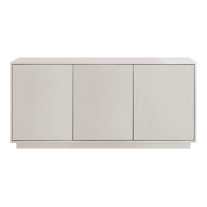 EuroStyle Tresero 65" Sideboard in High Gloss Warm Gray