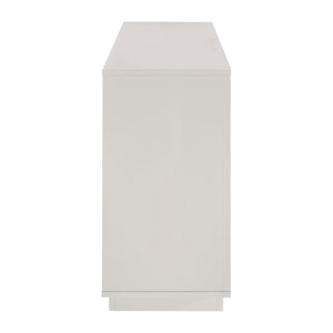 EuroStyle Tresero 65" Sideboard in High Gloss Warm Gray