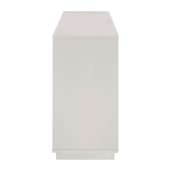 EuroStyle Tresero 65" Sideboard in High Gloss Warm Gray