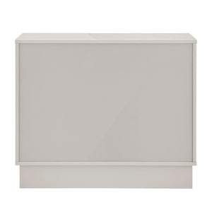 EuroStyle Tresero Cabinet in High Gloss Warm Gray