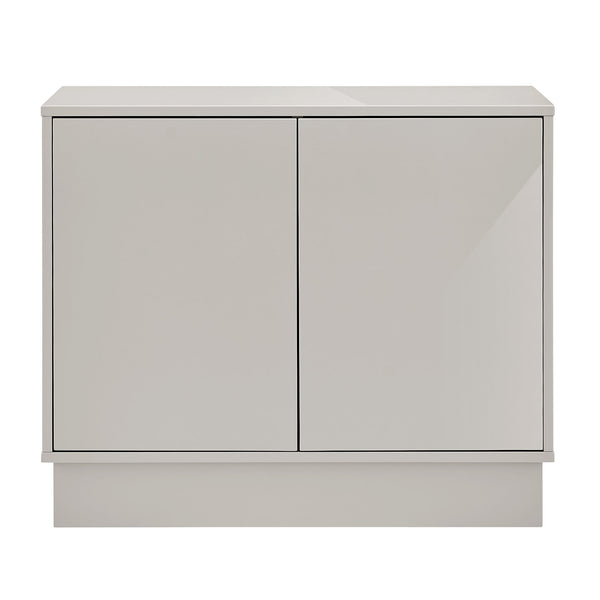 Tresero Modern Cabinet with Push Open Doors and Adjustable Shelves for Sleek Minimalist Storage