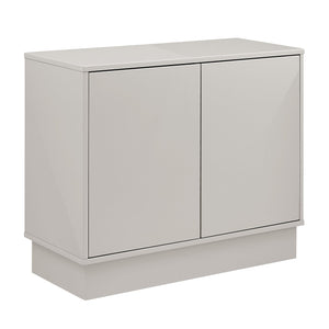 Tresero Modern Cabinet with Push Open Doors and Adjustable Shelves for Sleek Minimalist Storage