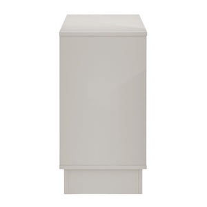 Tresero Modern Cabinet with Push Open Doors and Adjustable Shelves for Sleek Minimalist Storage