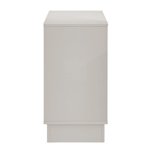 Tresero Modern Cabinet with Push Open Doors and Adjustable Shelves for Sleek Minimalist Storage