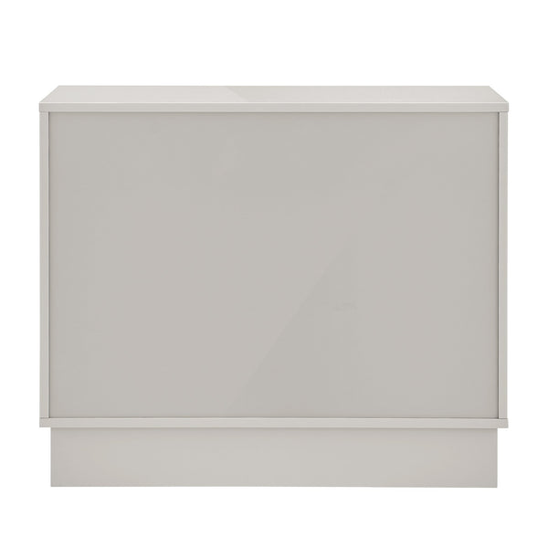 Tresero Modern Cabinet with Push Open Doors and Adjustable Shelves for Sleek Minimalist Storage