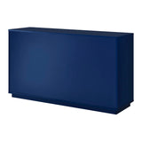 EuroStyle Tresero Dresser in High Gloss Deep Blue