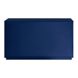 EuroStyle Tresero Dresser in High Gloss Deep Blue