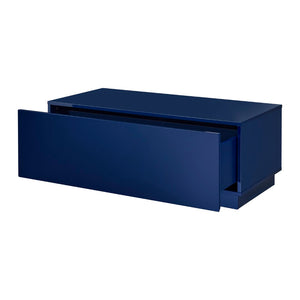 EuroStyle Tresero Coffee Table in High Gloss Deep Blue