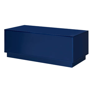 EuroStyle Tresero Coffee Table in High Gloss Deep Blue