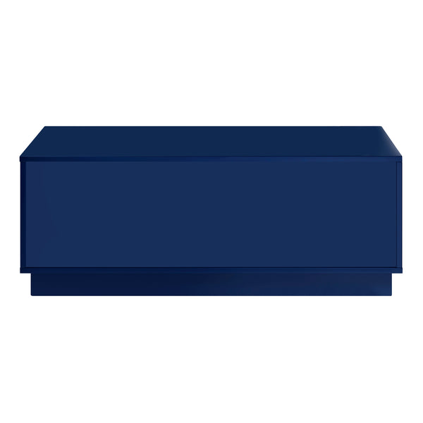 EuroStyle Tresero Coffee Table in High Gloss Deep Blue