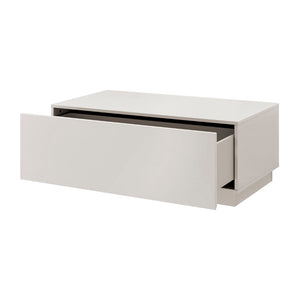 EuroStyle Tresero Coffee Table in High Gloss Warm Gray