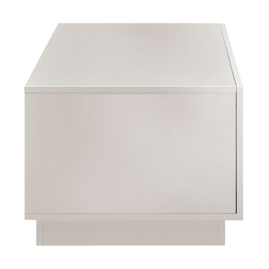 EuroStyle Tresero Coffee Table in High Gloss Warm Gray