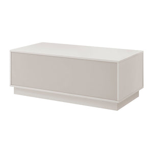 EuroStyle Tresero Coffee Table in High Gloss Warm Gray