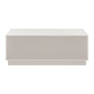 EuroStyle Tresero Coffee Table in High Gloss Warm Gray